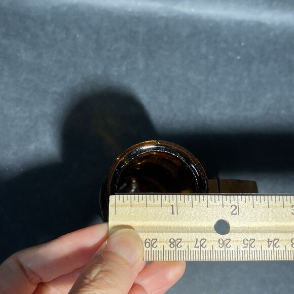 Vintage Rare Brown Glass 1970s New York City Shot Glass‎ Rusty - Picture 7 of 10